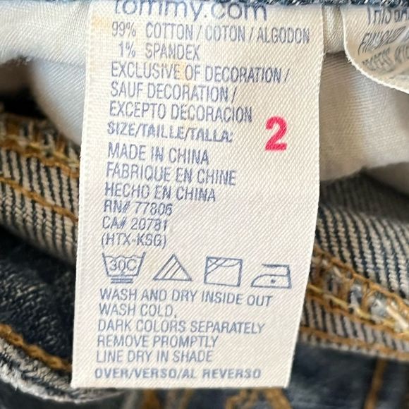 Tommy Hilfiger Capri Cuffed Jeans Blue Size 2 - Picture 7 of 9